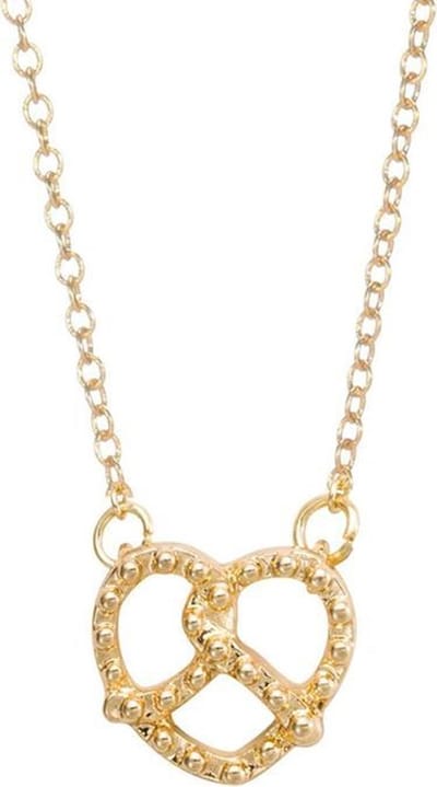 24/7 Jewelry Collection Knoop Hartje Ketting - Goudkleurig