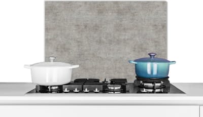 Spatscherm keuken 60x40 cm - Kookplaat achterwand Beton - Oud - Grijs - Patronen - Muurbeschermer - Spatwand fornuis - Hoogwaardig aluminium