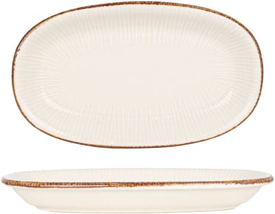 By Bone Serveerschaal - Grace - Porselein - 29x17.5 cm - set van 2