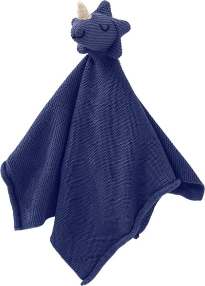 Fresk Knuffeldoekje – Tutpoppetje - Kraamcadeau voor Jongens en Meisjes - Baby Cadeau - Blauw - Dino