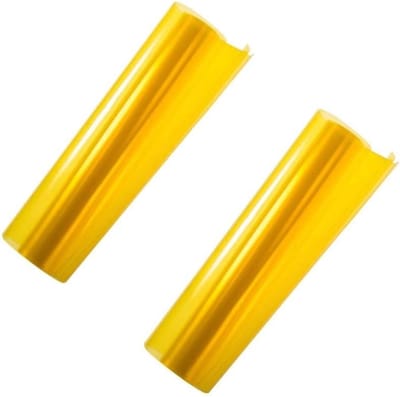 Oneay 2 verpakkingen, 30*100 cm gele autoverlichtingsfolie, geschikt voor koplampen, achterlichten, mistlampen, beschermfolie, stickers en kleurveranderende verlichting.