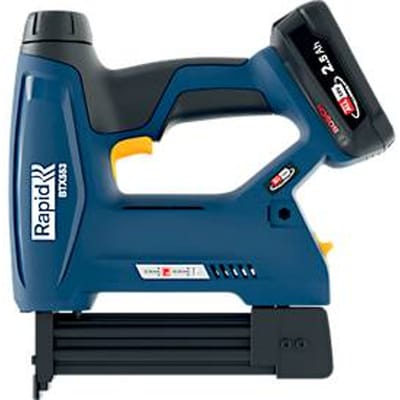 Rapid BTX553 accu tackerset, LCD-display, LED werklamp vooraan, 6-traps aandrijfkracht, incl. Bosch oplaadbare accu