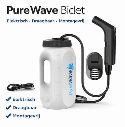 Elektrisch Draagbaar Bidet – Montagevrij Toilet Bidet 2.5L Tank – USB Oplaadbaar – 2 Waterstanden