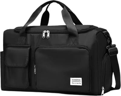 Avoir Avoir®-Grote reistas -Dames-Heren-Spat Waterdicht-Handbagage-Sporttas-Weekendtas-Zwart-Nylon-Lichtgewicht-28x28x48cm