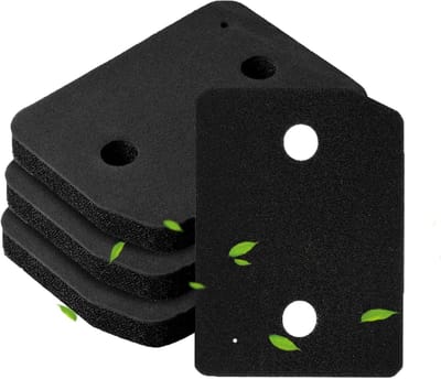 OIMG Set van 4 filters - geschikt voor Miele T1 wasdroger warmtepompdroger - 207 x 157 x 30 mm - Droger basisfilter - sponsfiltermat - condensdroger pluizenfilter schuimfilter spons - Pluisfilter voor condensdroger - Zwart