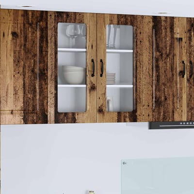 vidaXL - Vaatwasserpaneel - Kalmar - Oudhout - 80 - x - 31 - x - 80 - cm - Bewerkt - hout