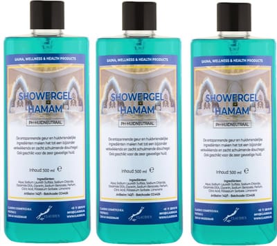 Douchegel Hamam 500 ml - set van 3 stuks - Showergel