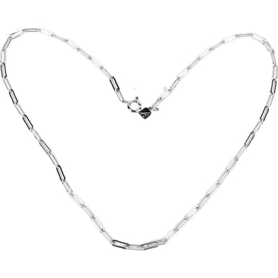 Ketting met Schakels Verstelbare Lengte Unisex Modieuze Damesketting voor Dagelijks Feest Werk white