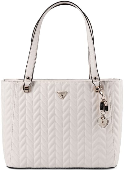 GUESS schoudertas Stacey Noel Tote Cream White crème