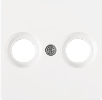 Merten System M centraalplaat - radio/tv - polarwit
