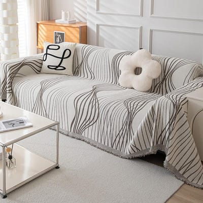 Chenille Sofahanddoek Woonkamer Alle seizoenen Universeel Antislip Stofdicht Zitkussen Dubbelzijdig Bruikbare Airconditioning Quilt 180x130cm1pcs
