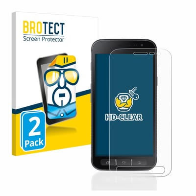 BROTECT - Screenprotector voor Samsung Galaxy Xcover 4 / 4s - Folie Beschermfolie transparant 2 Stuks