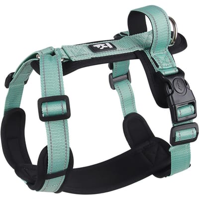Huisdier Hondentuig met Handvat voor Middelgrote Grote Honden Franse Bulldog Vest Tuig Verstelbare Puppy Borstbanden Labrador Honden Halsband L (Chest 46-63CM)