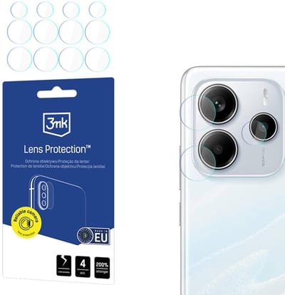 3Mk Lensbescherming Voor Xiaomi Redmi Note 14 5G, Wereldwijde Glasbescherming Van Hoge Kwaliteit.