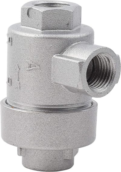 Snelaflaatventiel voor perslucht, 1/4" BSPT, Aluminium, Eenvoudige installatie, Luchtcompressor Accessoire, Efficiënte luchtstroom