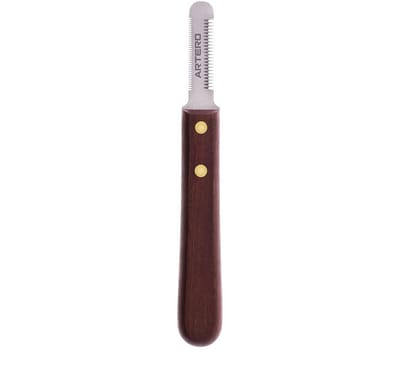 Stripping Trio Trim - Ontwollingsmes Honden - Vachtverzorging Hond - Verwijderen Los Haar - 23 x 7 x 2 cm