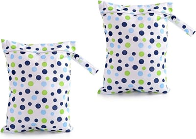 Set van 2 waterdichte opbergzakken 30 x 40 cm voor natte kleding, zwemspullen en luiers, gemakkelijk schoon te maken, ideaal voor kinderdagverblijven, sport en reizen