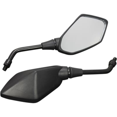 Rétroviseur latéral de moto en alliage d'aluminium, 1 paire, accessoires modifiés white