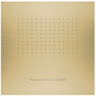 Herzbach DESIGN iX PVD Recessed ceiling rain shower Multifunction 2 square 50 x 50 cm 21.650200.2.41