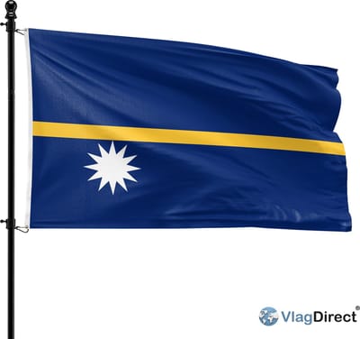VlagDirect - Nauruaanse vlag - Nauru vlag - 90 x 150 cm