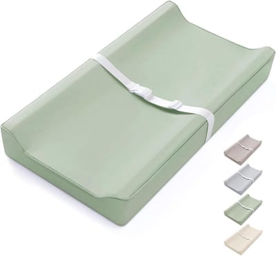 Baby Verschoonmat - Luierkussen - Baby Verzorgen - Waterproof PU Deksel - 79 x 41 cm - Lichtgroen