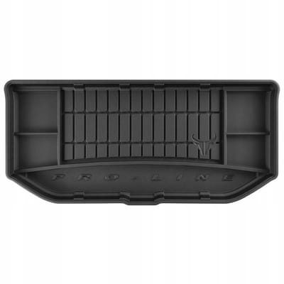 FROGUM Kofferbakmat - Rubber - Geschikt voor SEAT MII (vanaf 2011) - Hatchback - Hoge laadvloer - Organizer functie - Zwart