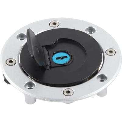 Motorfiets Brandstof Benzinedop Tankdeksel met 2 Sleutels voor Suzuki R 600 R750 SV1000 white