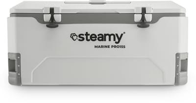 Steamy Marine Pro 155 - Grote koelbox - Maritieme Koelbox - 155 Liter - Wit