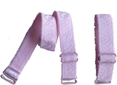 Verstelbare Elastische Bh-Halters voor Vrouwen - 2 Paar Schouderbanden in Roze, Ideaal voor Dames en Meisjes, Comfortabele Bh-Accessoires en Vervangingen