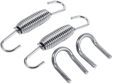 Dailygoody - Motorcycle Exhaust Spring - Roestvrijstalen uitlaatspringen - Praktisch en duurzaam - 65 mm - Verstevigde aansluiting - Geschikt voo