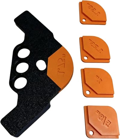 Houtbewerking Sjablonen - Hoek Mallen - Meubelranden Frezen - Nauwkeurige Positionering - 5 Stuks - Oranje