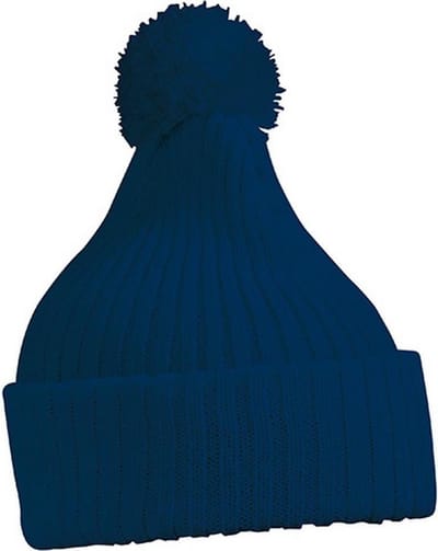 Myrtle Beach - Unisex Gebreide Muts met Pompom (Navy)