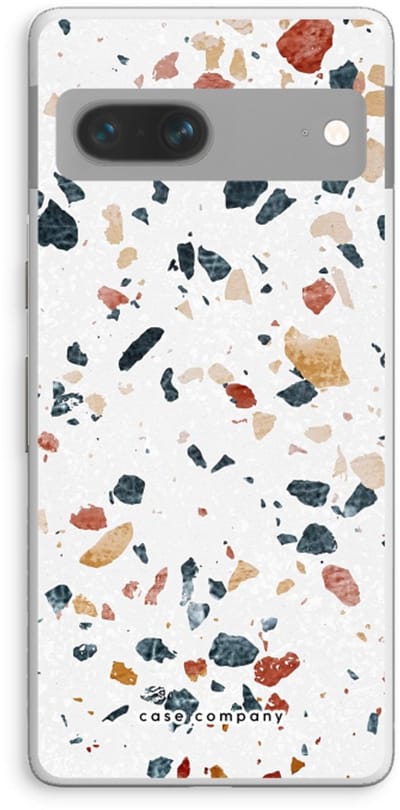 Case Company® - Hoesje geschikt voor Google Pixel 7 hoesje - Terrazzo N°4 - Soft Cover Telefoonhoesje - Bescherming aan alle Kanten en Schermrand
