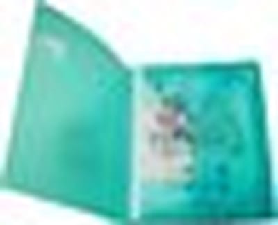 EXXO-HFP #51228 - A4 Elastomap met 3 Kleppen - Transparant Polyprop - Marine Blauw - 5 stuk