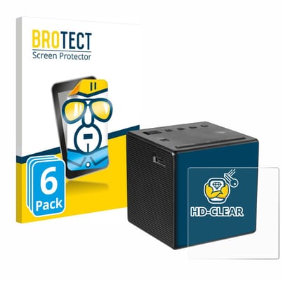 BROTECT - Screenprotector voor Sony ICF-C1 - Folie Beschermfolie transparant 6 Stuks