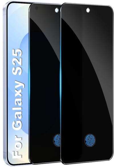 Stravo 2-pack Privacy screenprotector voor Samsung Galaxy S25 - Anti-Spy volledig zelfklevende flexibele film voor Galaxy S25