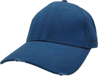 Lauren Rose - Plain - Olympic Blue - Strapback Pet - Fashion Fit - One Size - Blauw