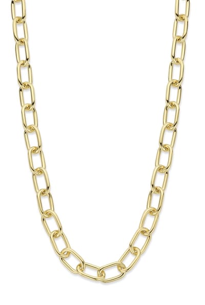 Mori Gold Filté 9,0mm breed collier, Closed-for-Ever, Ronde schakel, goud gevuld 1/20