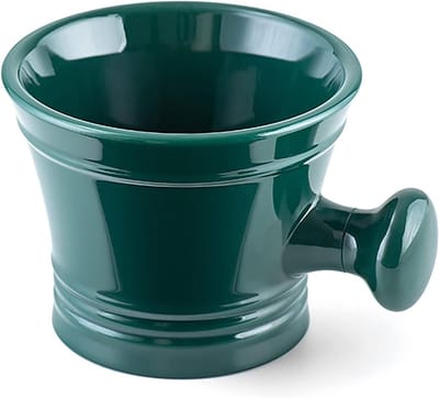 Acryl Scheerkom met Knophandvat, Diepe Maat voor Nat Scheren, Ideaal voor Scheerzeep en Crème, Groen