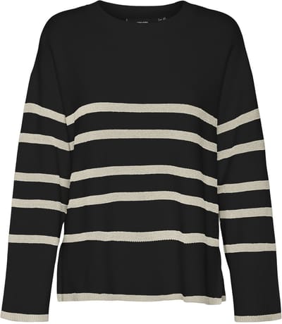 VERO MODA - VMSABA LS O-NECK STRIPE PULLOVER GA NOOS - Dames - Gebreide truien