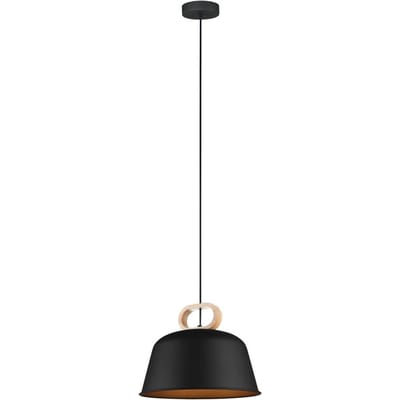 Viokef Hanglamp Clip van staal, zwart