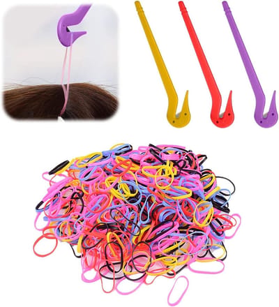 MK Stoer - Elastische Haarbandverwijderaars - Elastische Banden - 100 Stuks - Haarbandsnijder - Haarbandschaar - Haartypes - Accessoire - 3 stuks met 100 stuks - Geschikt voor Alle Haartypes