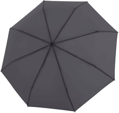 Knirps paraplu Timber Manual Dark Grey donkergrijs