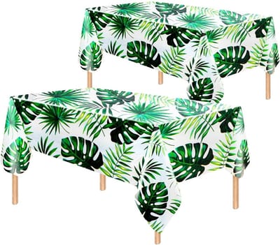 2x Tafelkleed Laken Safari Verjaardag Versiering Tafeldecoratie Kinder Feest Tafellaken Plastic Tafelzeil 274*137cm