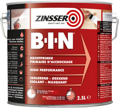 Zinsser B-I-N - 2,5 l - 10-12 m²/l