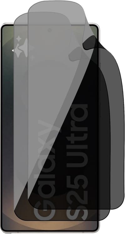 Privacy Screenprotector geschikt voor Samsung Galaxy S25 Ultra - 2x FlexGuard Screen Protector