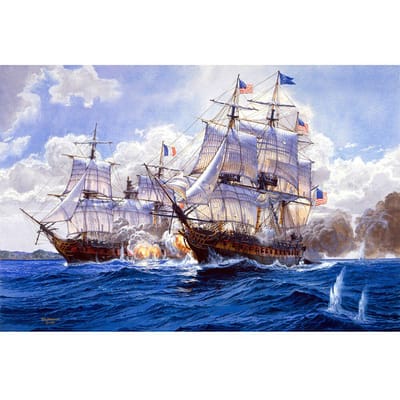Cross Stitch Kit DIY Diamond Borduren Marine slagschip Diamond Painting Mozaïek Home Decor 30X40CM