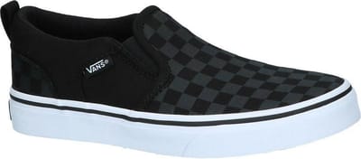 VANS YT Asher (Checker) Black - Black - Sneakers - Unisex