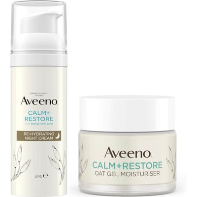 Aveeno Face Calm and Restore Morning Nourish Routine