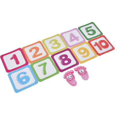 Spelvloersticker Klassiek Nummer Milieubescherming PVC Waterdicht Nummer Spelsticker pink
